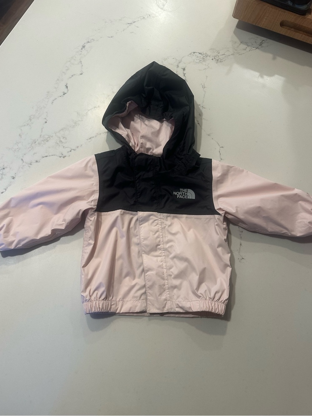 Infant The North Face Pink and Black Rain Jacket. 3-6 month.